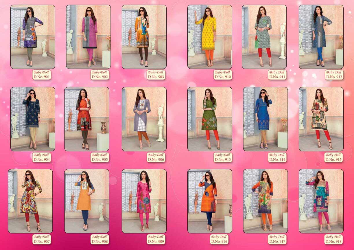 Baby Doll Vol-9 Mangal Shree Cotton Kurti Sets Baby Doll Vol-9 Mangal Shree Cotton Kurti Sets